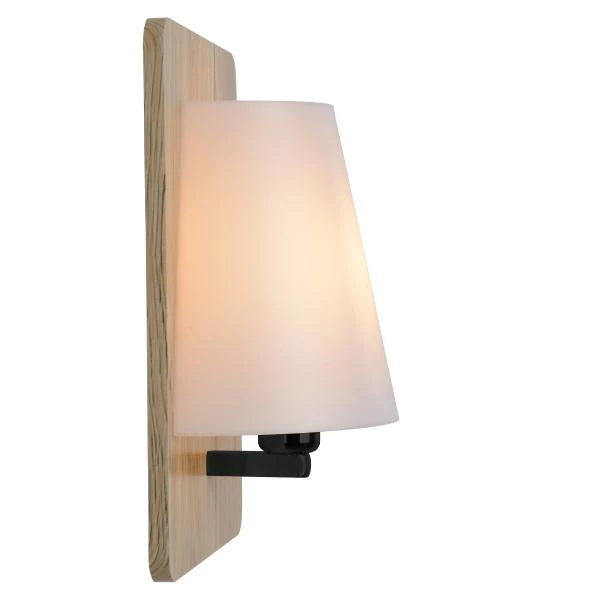 Lucide IDAHO - Wandlamp - 1xE14 - Licht hout - detail 2